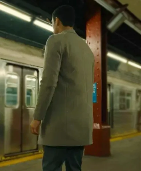 Russian Doll S02 Charlie Barnett Grey Long Coat back.webp