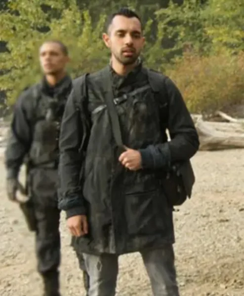 Sachin Sahel The 100 Dr. Eric Jackson Black Coat front.webp