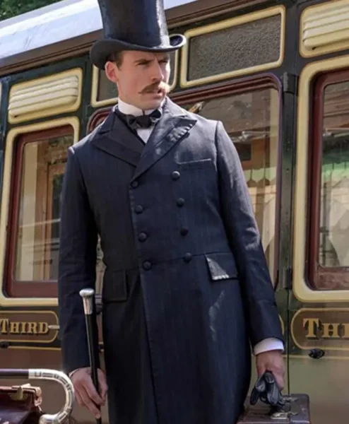 Sam Claflin Enola Holmes Long Trench Coat.webp