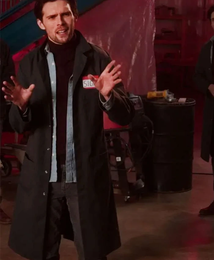 Samuel Dunning Tim Travers the Time Travelers Paradox Grey Coat For Sale.webp