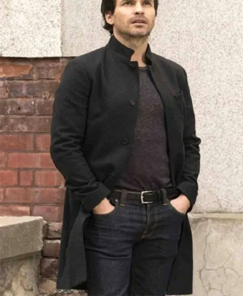 Santiago Cabrera Salvation Long Black Coat right.webp