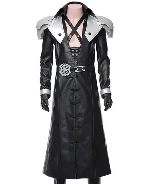 Sephiroth Final Fantasy VII Remake Leather Long Coat.webp