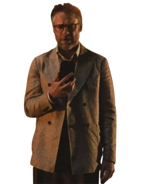 Seth Rogen The Studio Beige Coat For Sale.webp