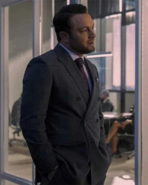 Sex Life Devon Double Breasted Grey Blazer.webp