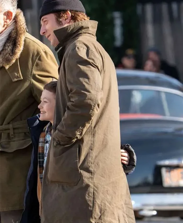 Shop Jeremy Allen White Deliver Me from Nowhere Green Coat.webp
