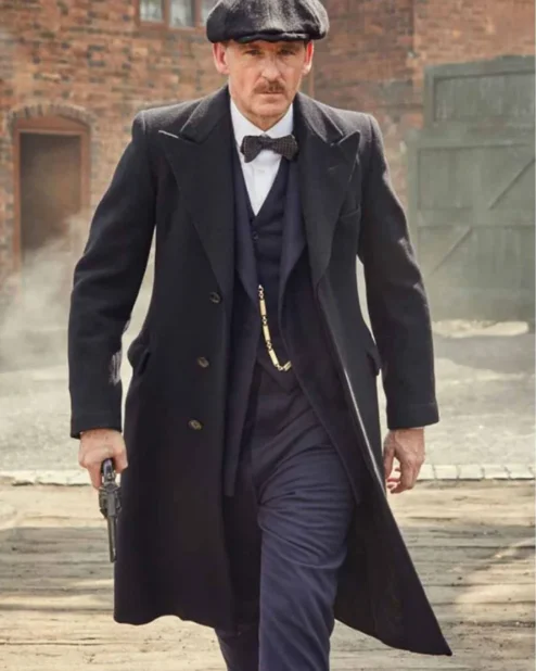 Shop Paul Anderson Peaky Blinders Arthur Shelby Black Coat.webp