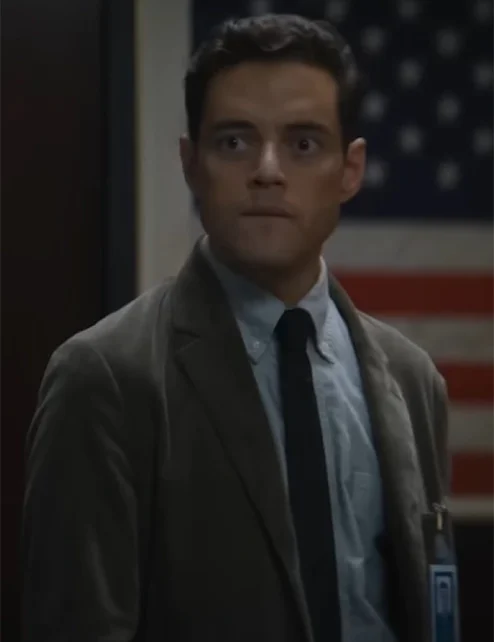Shop Rami Malek The Amateur Wool Coat.webp