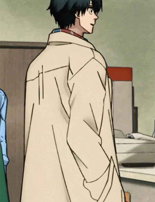 Shop Sakamoto Days Yoichi Nagumo Beige Wool Coat.webp