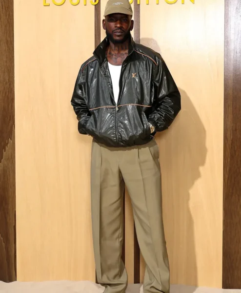 Skepta Louis Vuitton SS27 Black Satin Jacket