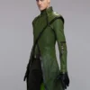 Stargirl Henry King Brainwave Green Leather Coat left.webp