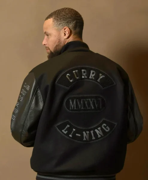 Stephen Curry Black MMXXVI Li Ning Varsity Jacket