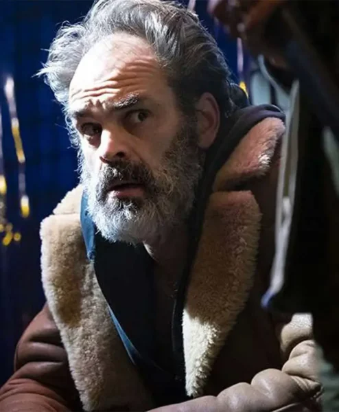 Steven Ogg Snowpiercer S02 Pike Leather Coat closeup.webp