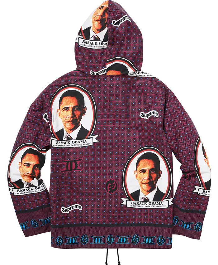 Supreme x Barack Obama Hooded Anorak Jacket