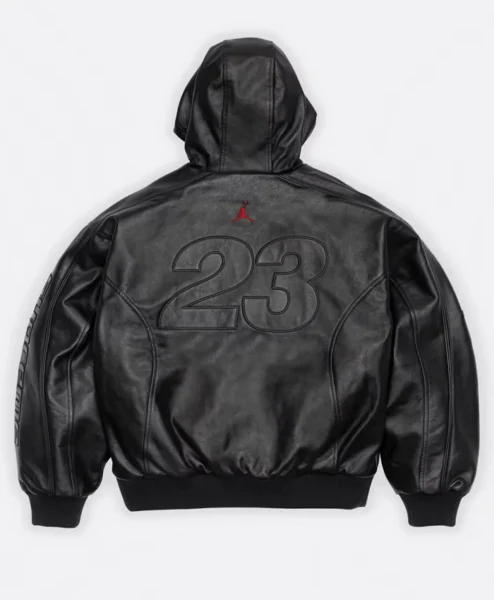 Supreme x Jordan Leather Hooded Jacket