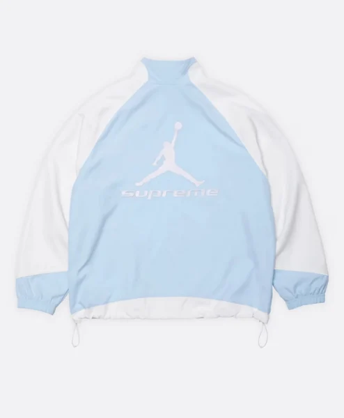 Supreme x Jordan Light Blue Track Jacket