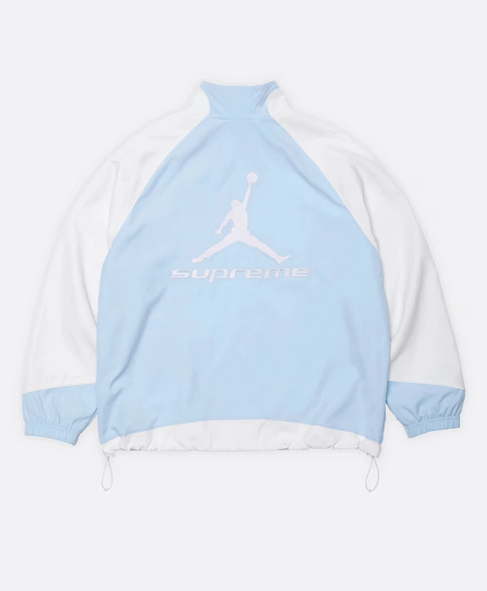 Supreme x Jordan Light Blue Track Jacket