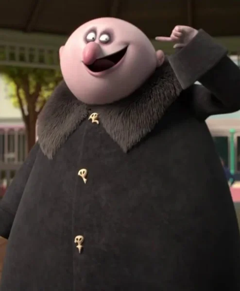 The Addams Family 2 Uncle Fester Trench Coat clsoeup.webp