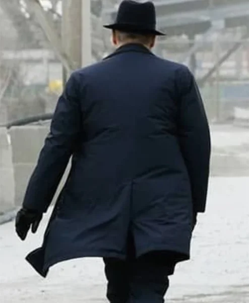 The Blacklist Raymond Reddington Wool Black Coat back.webp