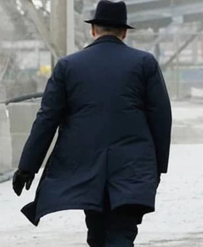 The Blacklist Raymond Reddington Wool Black Coat back.webp