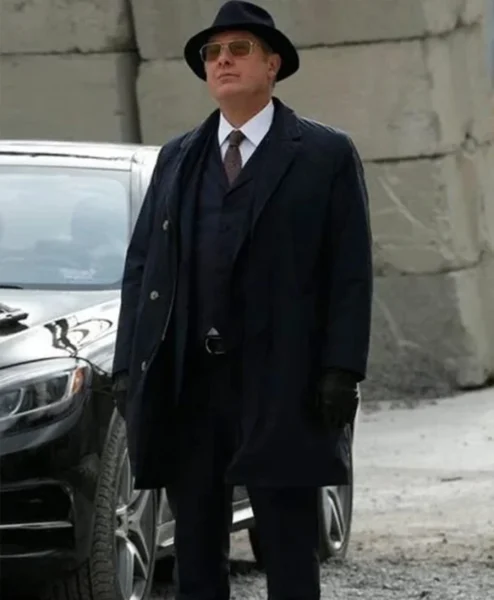 The Blacklist Raymond Reddington Wool Black Coat left.webp