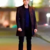 The Eternals Ikaris Mid Length Black Coat front.webp