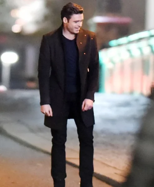 The Eternals Ikaris Mid Length Black Coat right.webp