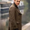 The Gentlemen Dry Eye Brown Long Trench Coat.webp
