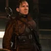 The Kingsman Duke of Oxford Brown Leather Coat.webp