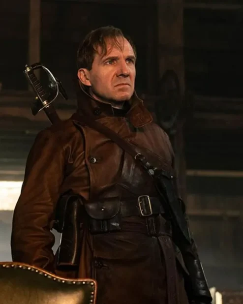 The Kingsman Duke of Oxford Brown Leather Coat.webp