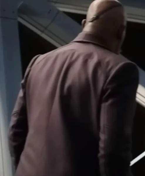 The Marvels 2023 Samuel L. Jackson Brown Coat back.webp