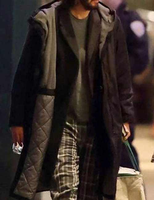 The Matrix Keanu Reeves Neo Cotton Black Hooded Long Coat.webp