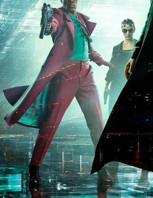 The Matrix Morpheus Long Maroon Coat.webp