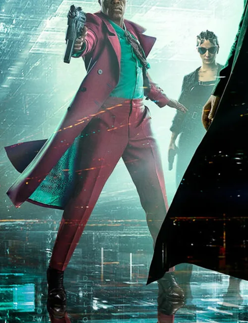 The Matrix Morpheus Long Maroon Coat.webp