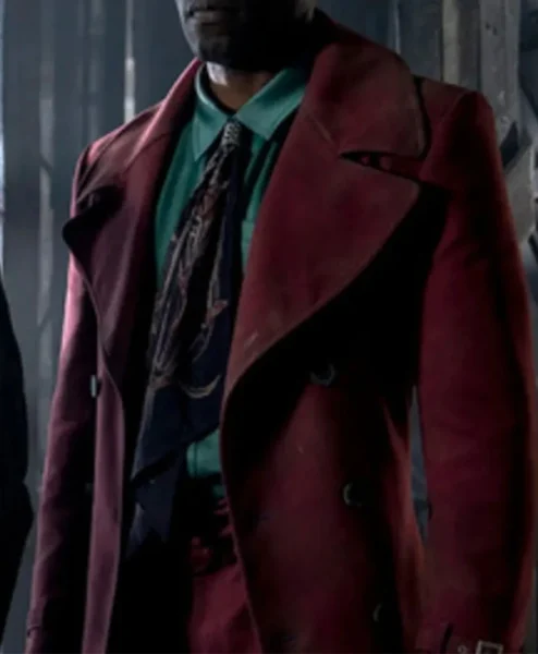 The Matrix Resurrections Morpheus Pink Long Coat left.webp