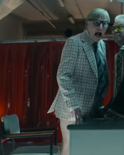 The Pentaverate Mike Myers Plaid Checkered Coat On Sale.webp