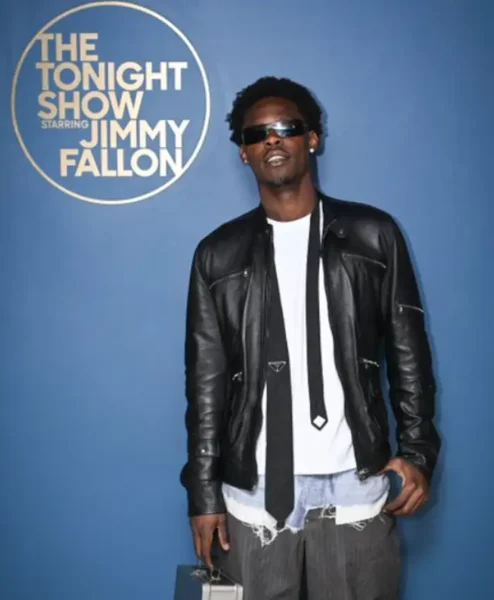 The Tonight Show Starring Jimmy Fallon Jazz Chisholm Jr. Leather Jacket