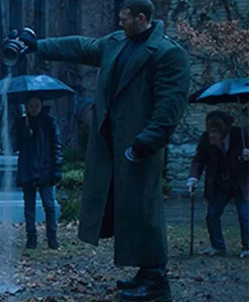 The Umbrella Academy Tom Hopper Wool Green Coat left.webp