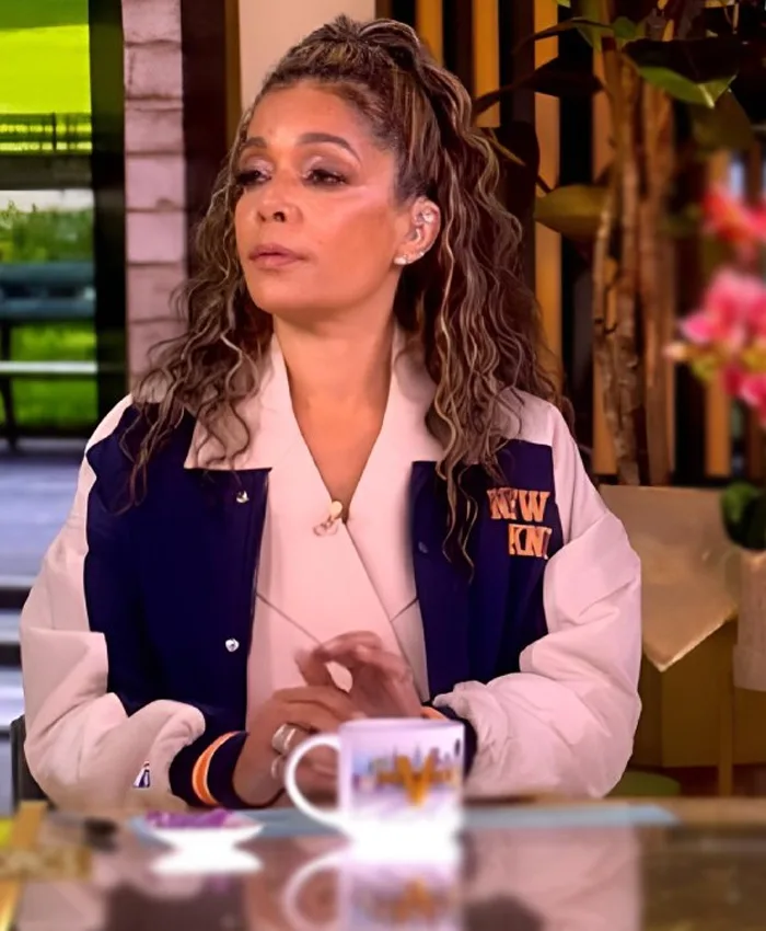 The View Sunny Hostin New York Knicks Varsity Jacket