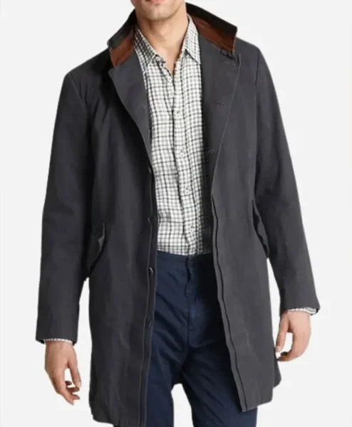 The Walking Dead The Governor Dark Grey Coat shoot front.webp