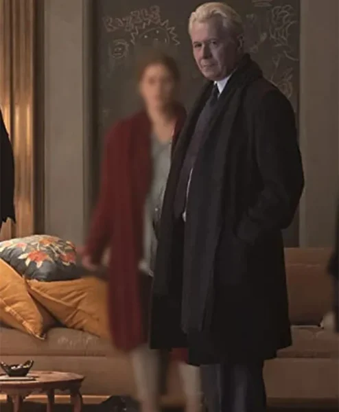 The Woman in the Window Alistair Russell Mid Length Black Coat left.webp