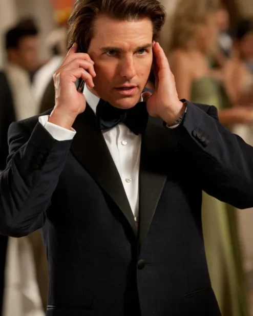 Tom Cruise Mission Impossible 04 Black Tuxedo Coat On Sale.webp