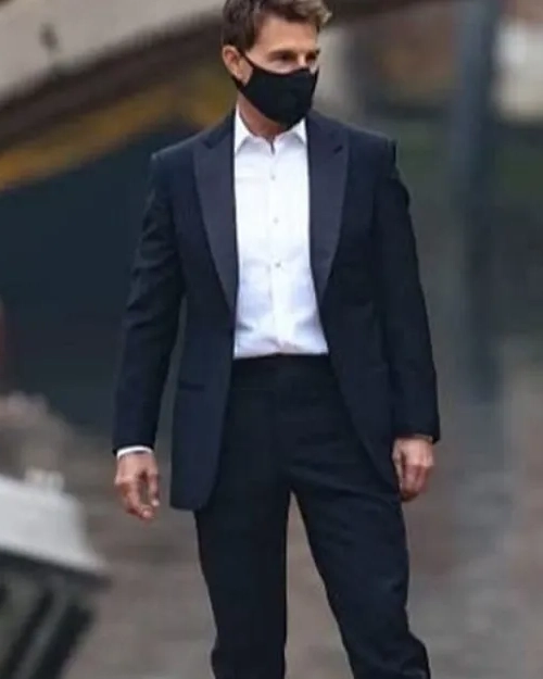 Tom Cruise Mission Impossible 7 Black Blazer Coat On Sale.webp