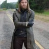 Tom Payne The Walking Dead Leather Trench Coat front.webp