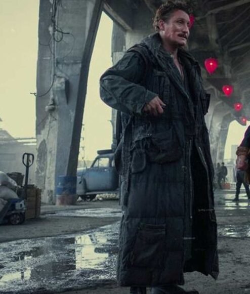 Tribes of Europa Moses Black Parachute Long Coat.jpg