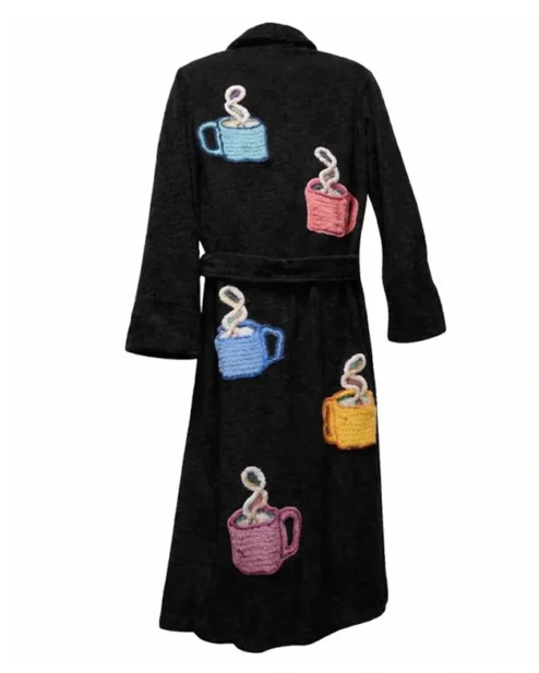 Tyler Durden Fight Club Bath Robe Black Back.webp