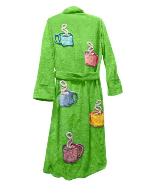 Tyler Durden Fight Club Bath Robe Green Back.webp