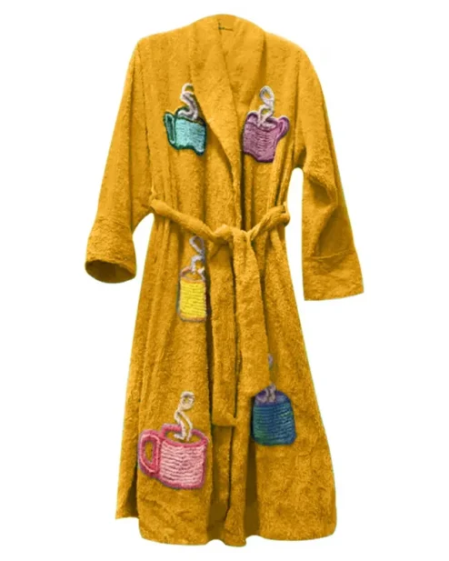 Tyler Durden Fight Club Bath Robe Yellow.webp