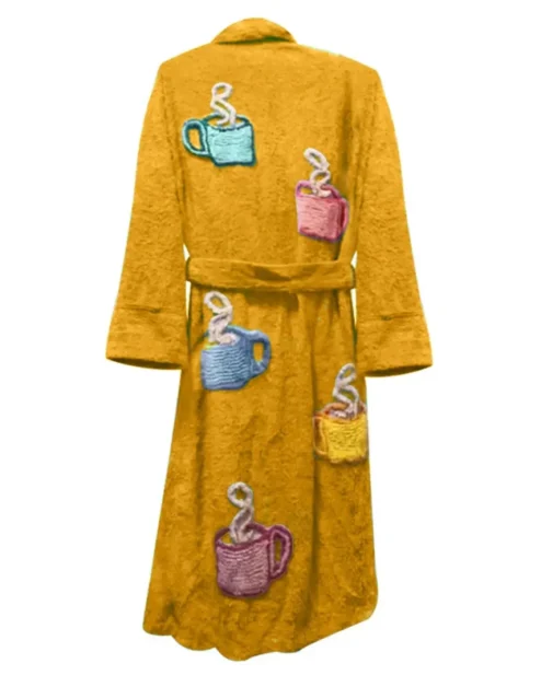 Tyler Durden Fight Club Bath Robe Yellow Back.webp