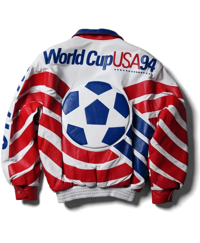 USA 94 Jeff Hamilton World Cup Leather Jacket