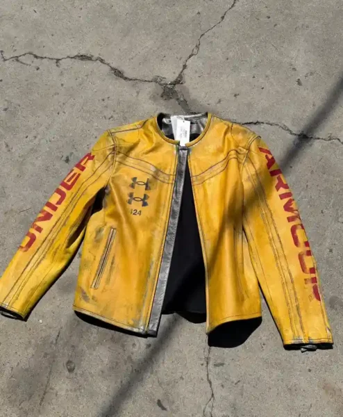 Under Armour x 424 Leather Yellow Jacket